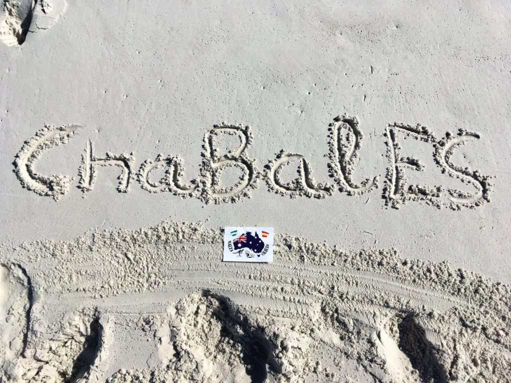 ChaBalES leaving their print on Jervis Bay