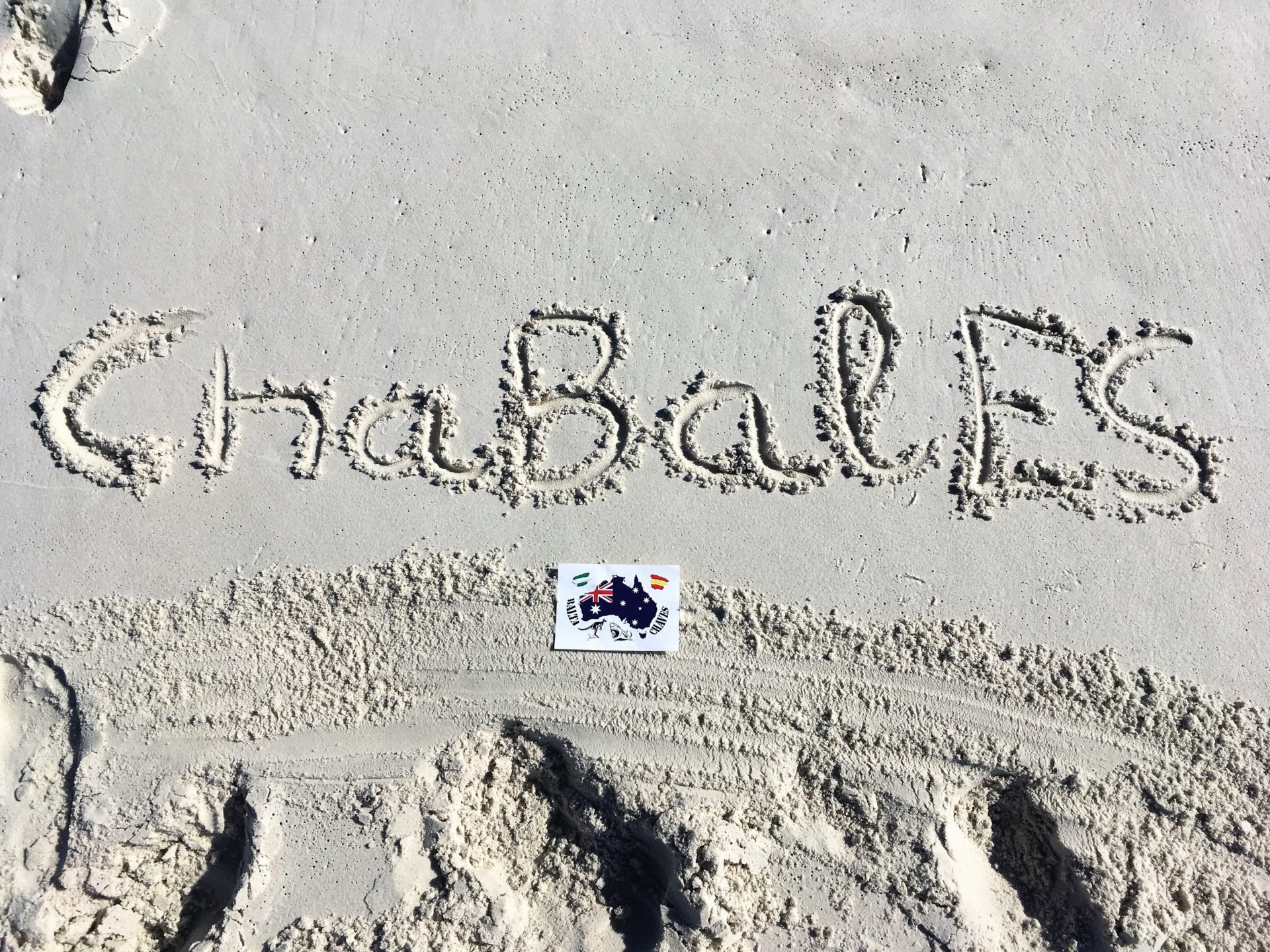 ChaBalES leaving their print on Jervis Bay