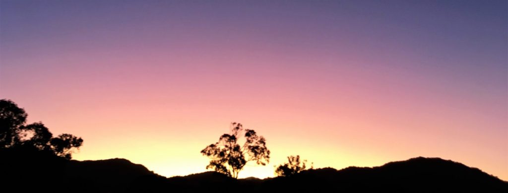 Beautiful sunrise from the horse race place in Cairns