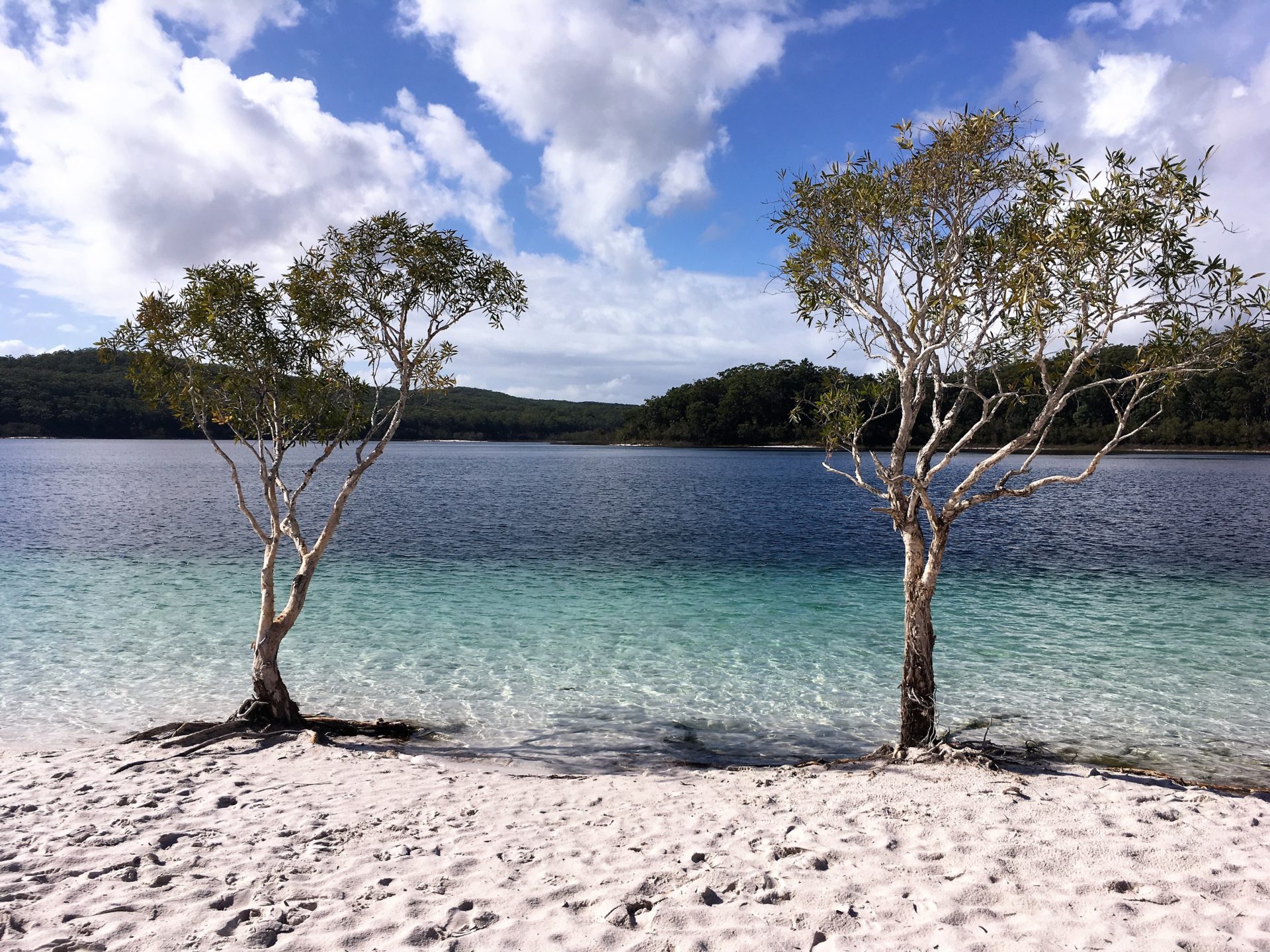 Lake McKenzie in Fraser Island