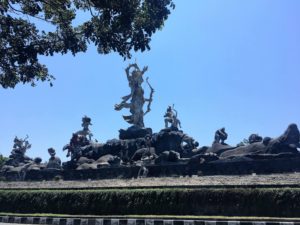 Roundabout on the way to Kuta