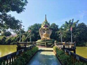 Naga Buddha Statue at Mya Tha Lyaung Temple in Bago