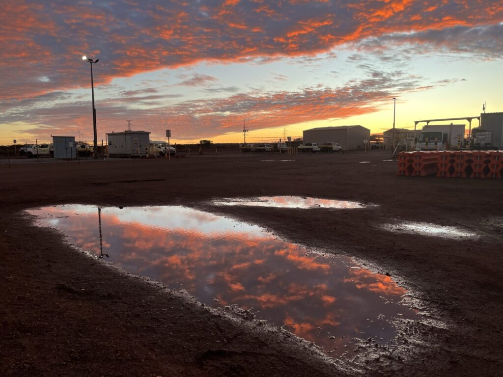 Sunrise at Karara village